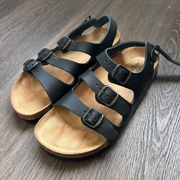 Sole Doc Tammy Leather Sandals Size 8.5-9 - Picture 1 of 10